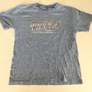 VISSLA boys medium Heathered Gray Short Sleeve Tee